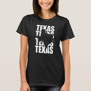 Texas Texas Texas Form Texas Zuhause-Staat T-Shirt