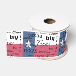 Texas-Text Entwurf-mit Texas-Flagge Ripsband
