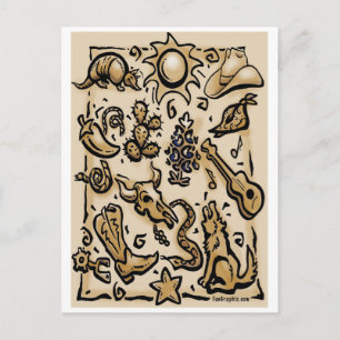 Texas Thang Postkarte