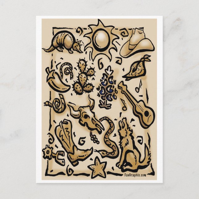 Texas Thang Postkarte (Vorderseite)