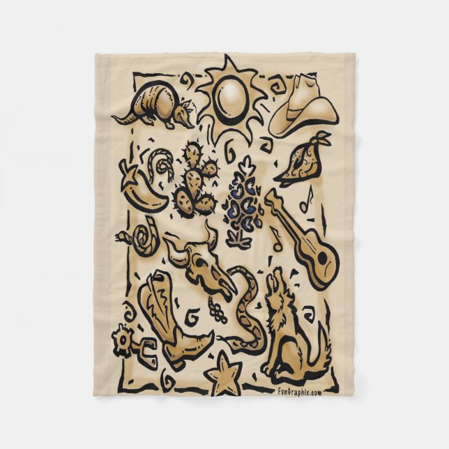 Texas Thangs Fleecedecke (Vorderseite)