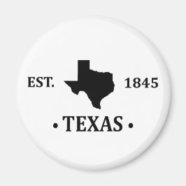 texas the lone star Staat-Kontur Magnet