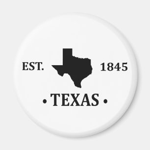 texas the lone star Staat-Kontur Magnet