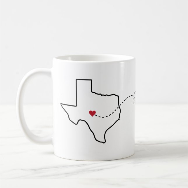 Texas to Alaska - Heart2Heart Kaffeetasse (Links)