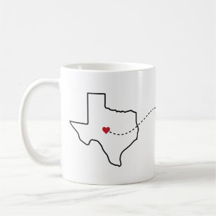 Texas to Rhode Island - Heart2Heart Kaffeetasse