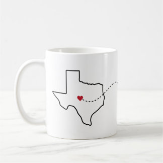 Texas to West Virginia - Heart2Heart Kaffeetasse