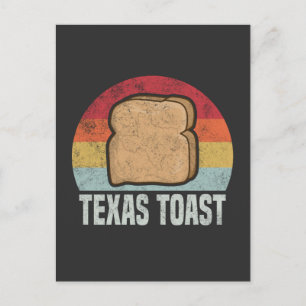 Texas Toast Retro Vintage 1970er Jahre Postkarte