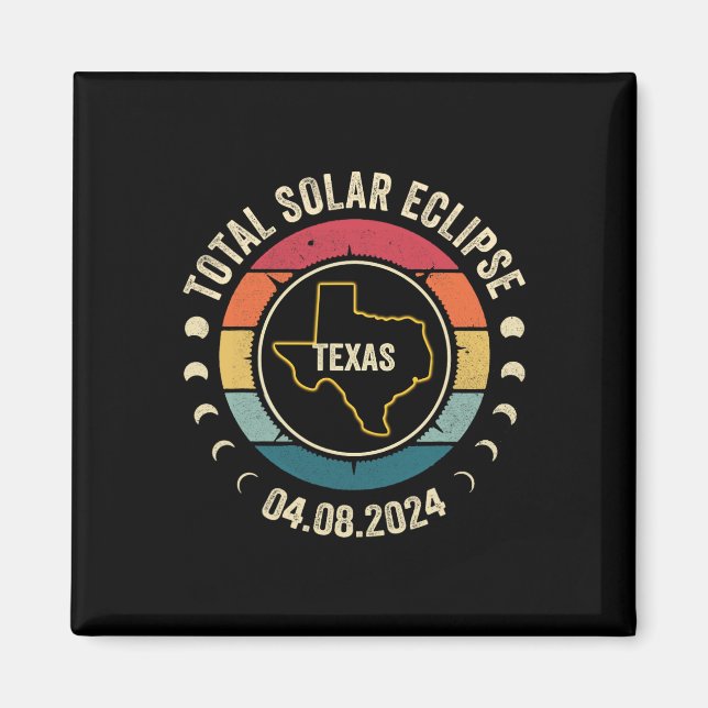 Texas Total Solar Eclipse 2024 American Totality A Magnet (Vorne)