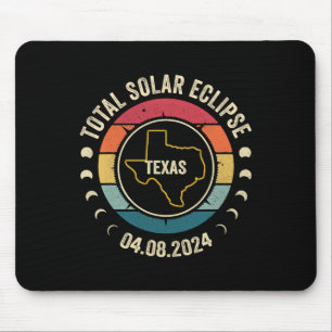 Texas Total Solar Eclipse 2024 American Totality A Mousepad