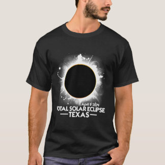 Texas Total Solar Eclipse 2024 April 8 Amerika Tot T-Shirt