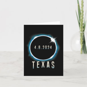 Texas Total Solar Eclipse 2024 Blue April 8 Men Wo Karte
