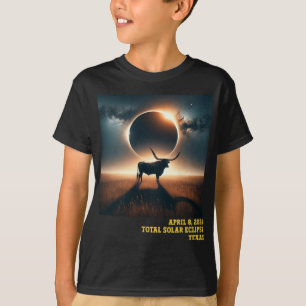 Texas Total Solar Eclipse 2024 Gedenkveranstaltung T-Shirt