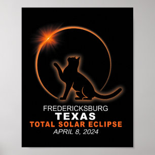 Texas Total Solar Eclipse 2024 Poster