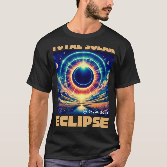Texas Total Solar Eclipse April 8 2024 Texas Solar T-Shirt (Vorderseite)