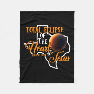 Texas Total Solar Eclipse April 8 2024 US-Karte To Fleecedecke
