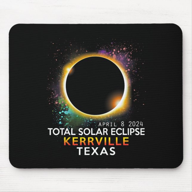 Texas Totality Total Solar Eclipse 8. April 2024 Mousepad (Vorne)