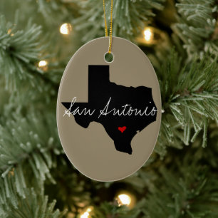 Texas Town Keramikornament