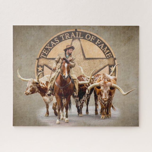 Texas Trail of Fame, Fortworth Cattle Drive Puzzle (Horizontal)