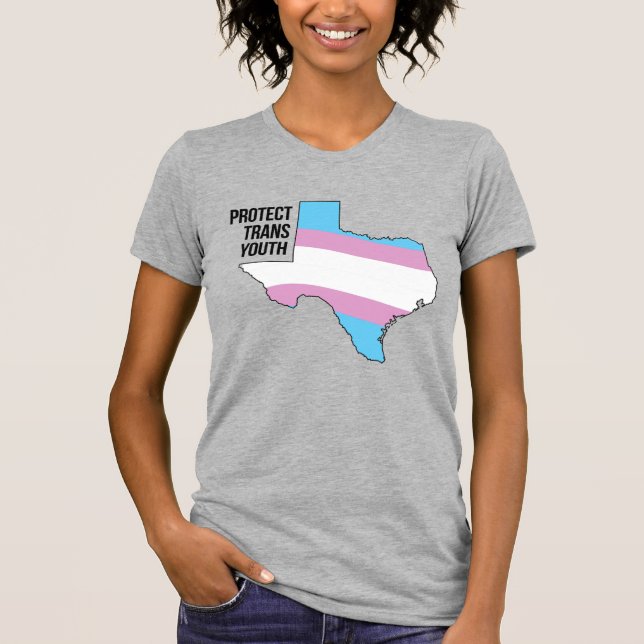 Texas Trans Jugend schützen T-Shirt (Vorderseite)