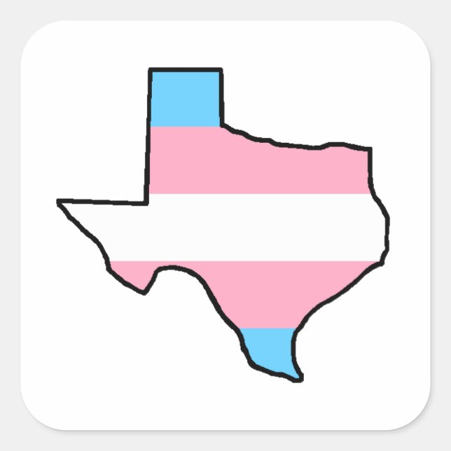 Texas Transgender Pride Sticker (Vorderseite)