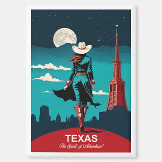 Texas Travel: Der Geist des Abenteuers Magnet