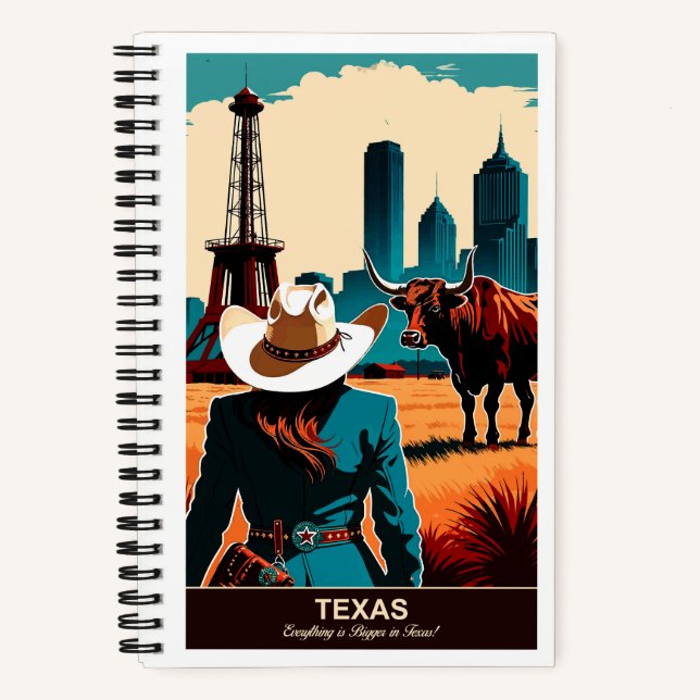 Texas Travel: In Texas ist alles größer Notizbuch (Vorderseite)