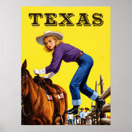 Texas Travel Poster 