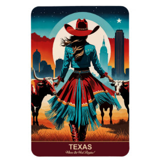 Texas Travel: Wo der Westen beginnt flexibel Magnet