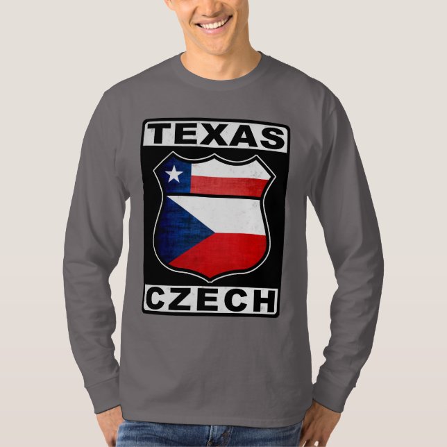 Texas Tschechische Amerikanerin T-Shirt (Vorderseite)