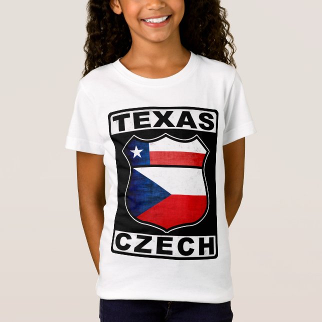 Texas Tschechische Amerikanerin T-Shirt (Vorderseite)