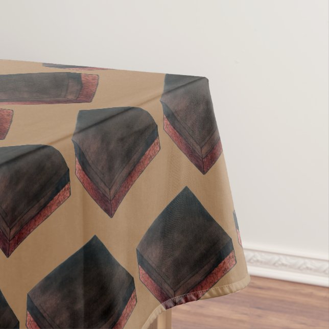 Texas TX Schokoladenblatt Kuchen Texan Food Desser Tischdecke (Beispiel)