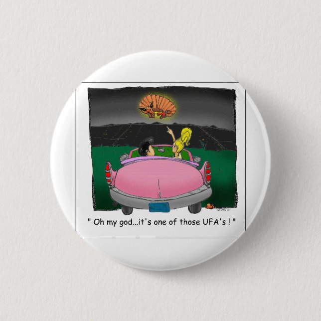 Texas UFO? T-Shirts, Geschenke und Sammlerstücke Button (Vorderseite)