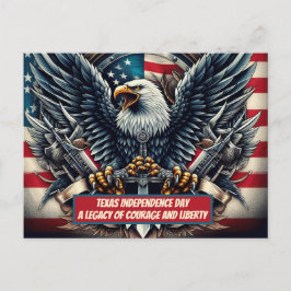 Texas Unabhängigkeit ein Erbe von Mut und Freiheit Postkarte