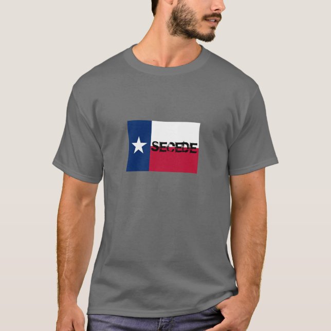 Texas-Unabhängigkeit - Konrad-Flagge T-Shirt (Vorderseite)