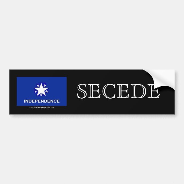 Texas-Unabhängigkeit - SECEDE Autoaufkleber (Vorne)