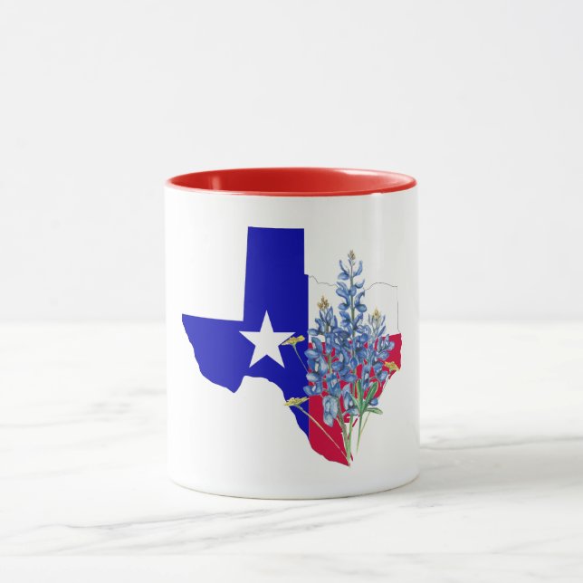 Texas und Bluebonnets Tasse (Zentrum)
