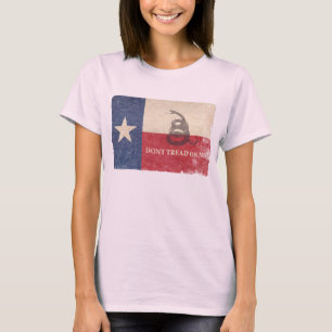Texas- und Gadsden-Flagge T-Shirt