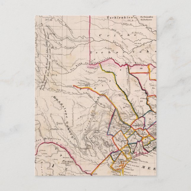 Texas und Oklahoma Postkarte (Vorderseite)