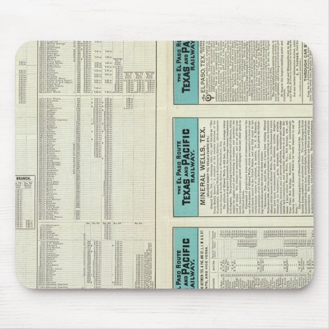 Texas- und Pazifikbahn Mousepad (Vorne)