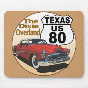 Texas US Route 80 - The Dixie Overland Mousepad