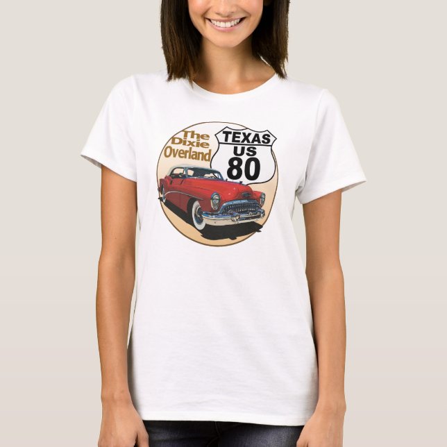 Texas US Route 80 - The Dixie Overland T-Shirt (Vorderseite)