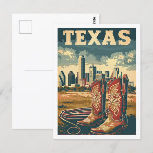 Texas USA Amerika Vintage Berühmter Reiseort Postkarte