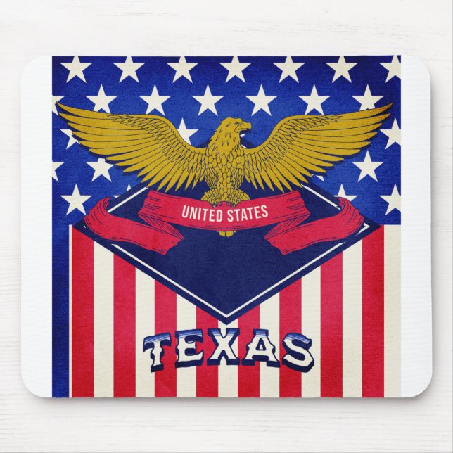 Texas USA Flag Mousepad (Vorne)