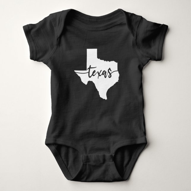 Texas USA Staat Map Baby Strampler (Vorderseite)