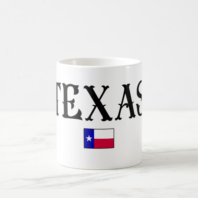 Texas USA Staat Map Flag Kaffeetasse (Mittel)