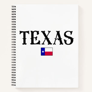 Texas USA Staat Map Flag Notizbuch