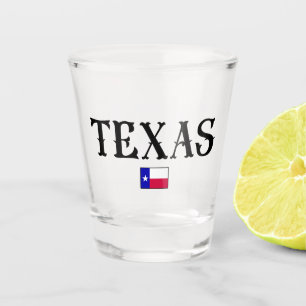 Texas USA Staat Map Flag Schnapsglas