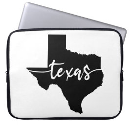Texas USA Staat Map Laptopschutzhülle