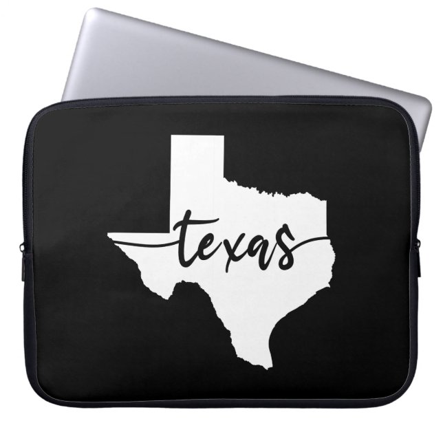 Texas USA Staat Map Laptopschutzhülle (Vorderseite)