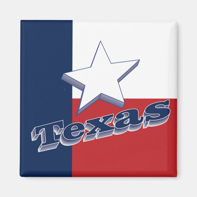 Texas USA Staat Travel Souvenir Kühlschrankmagnet Magnet (Vorne)